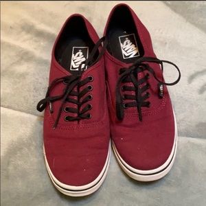 maroon lo pro vans